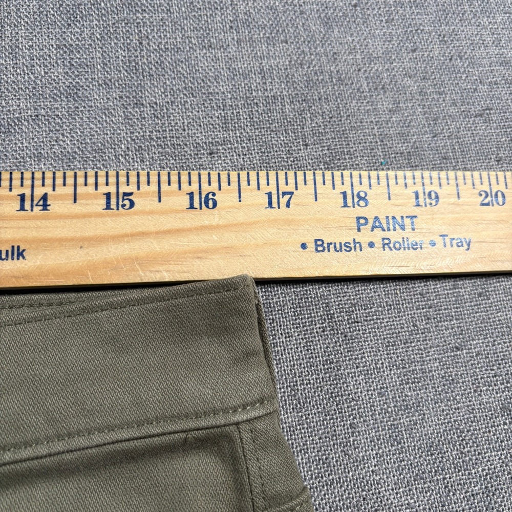 J.Crew Straight Leg Pants Mens 31x32 Olive Green Flex Stretch 5-Pocket Chino - Picture 5 of 7
